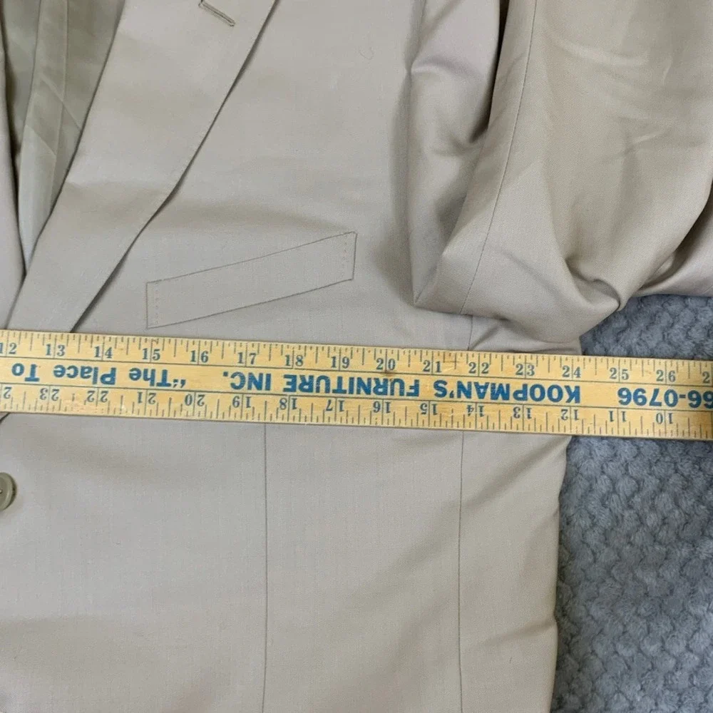 Ermenegildo Zegna Su Misura Trofeo Wool Blazer 60X Beige Tan Switzerland